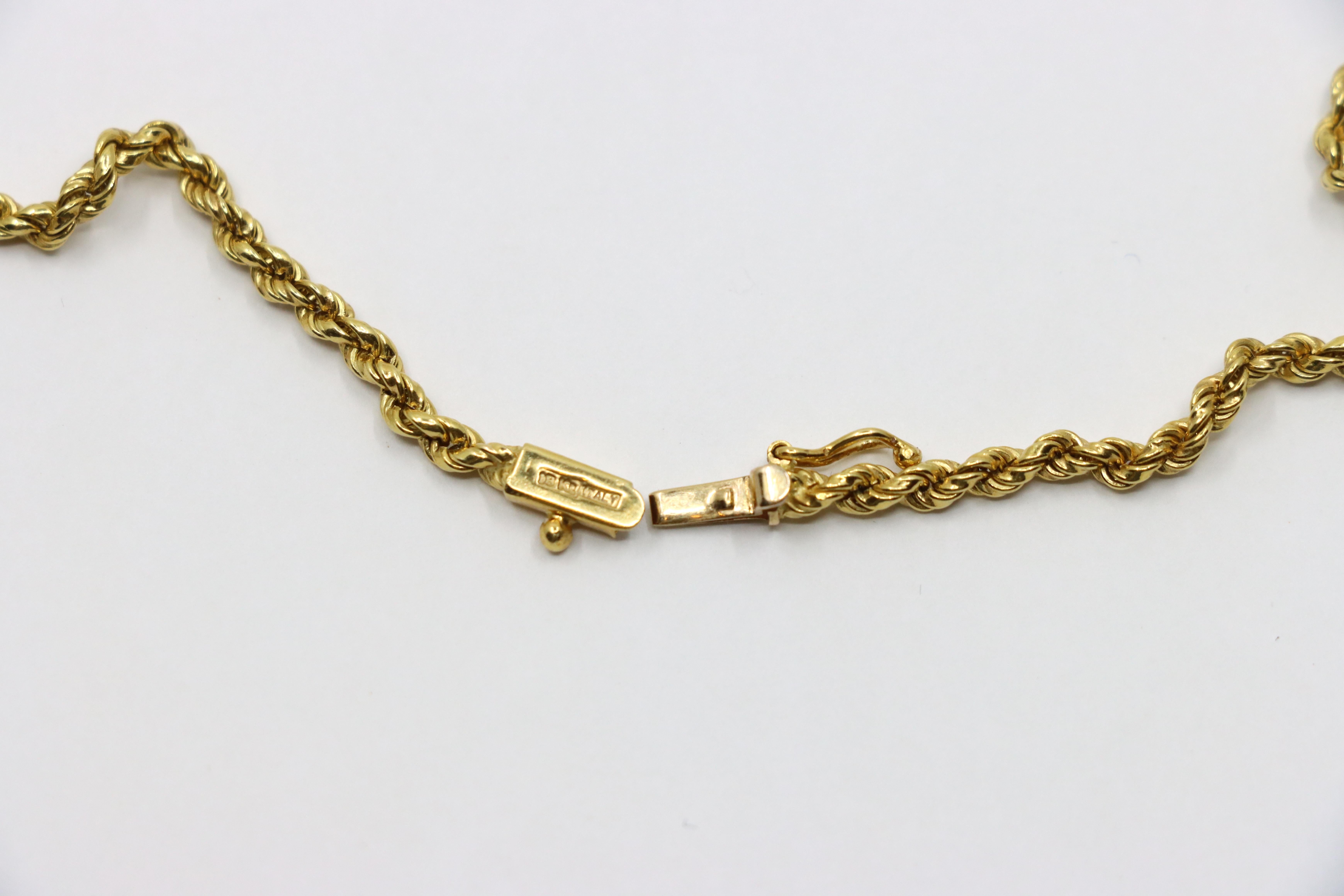 Vintage Italy 18K Gold Buddha Coral Diamond Pendant Necklace For Sale 8