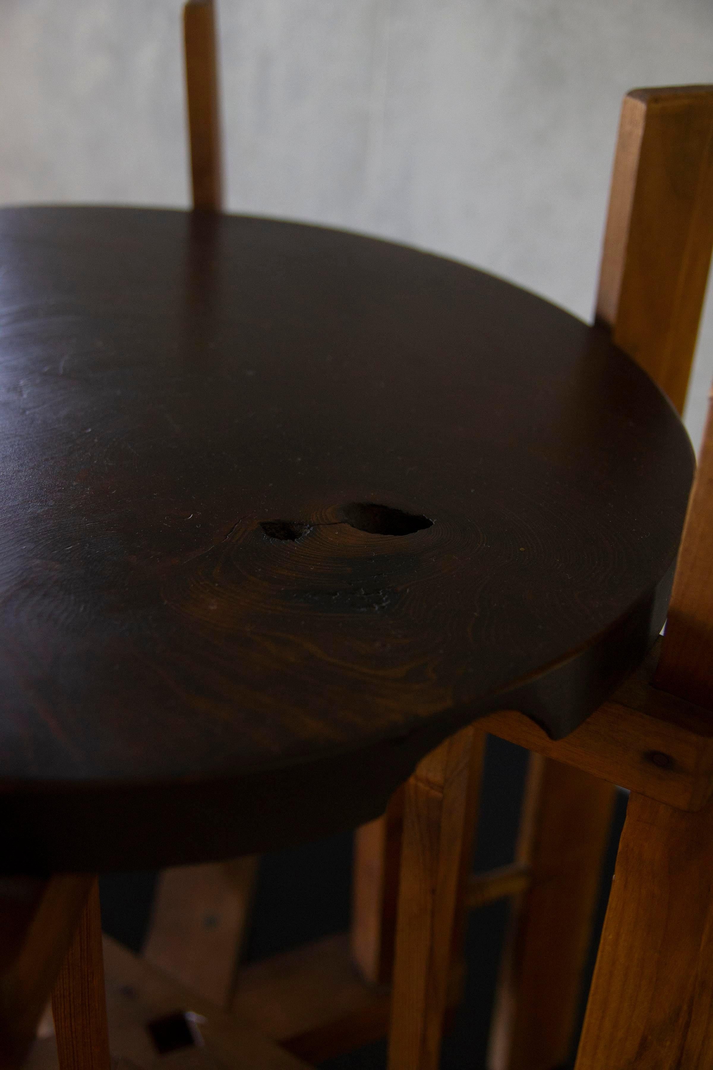Vintage Ito Maki Kyoto Japanese Side Table In Good Condition In Los Angeles, CA
