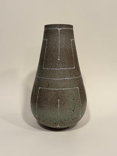 Vintage Ito Shin Modernist Japanese Large Wood-Fired Vase