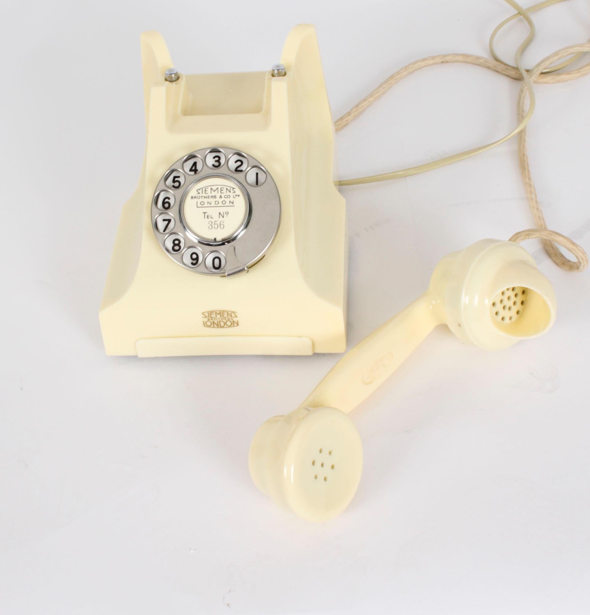 Vintage 356 Siemens Telephone 1954 Mid 20th Century For Sale 1