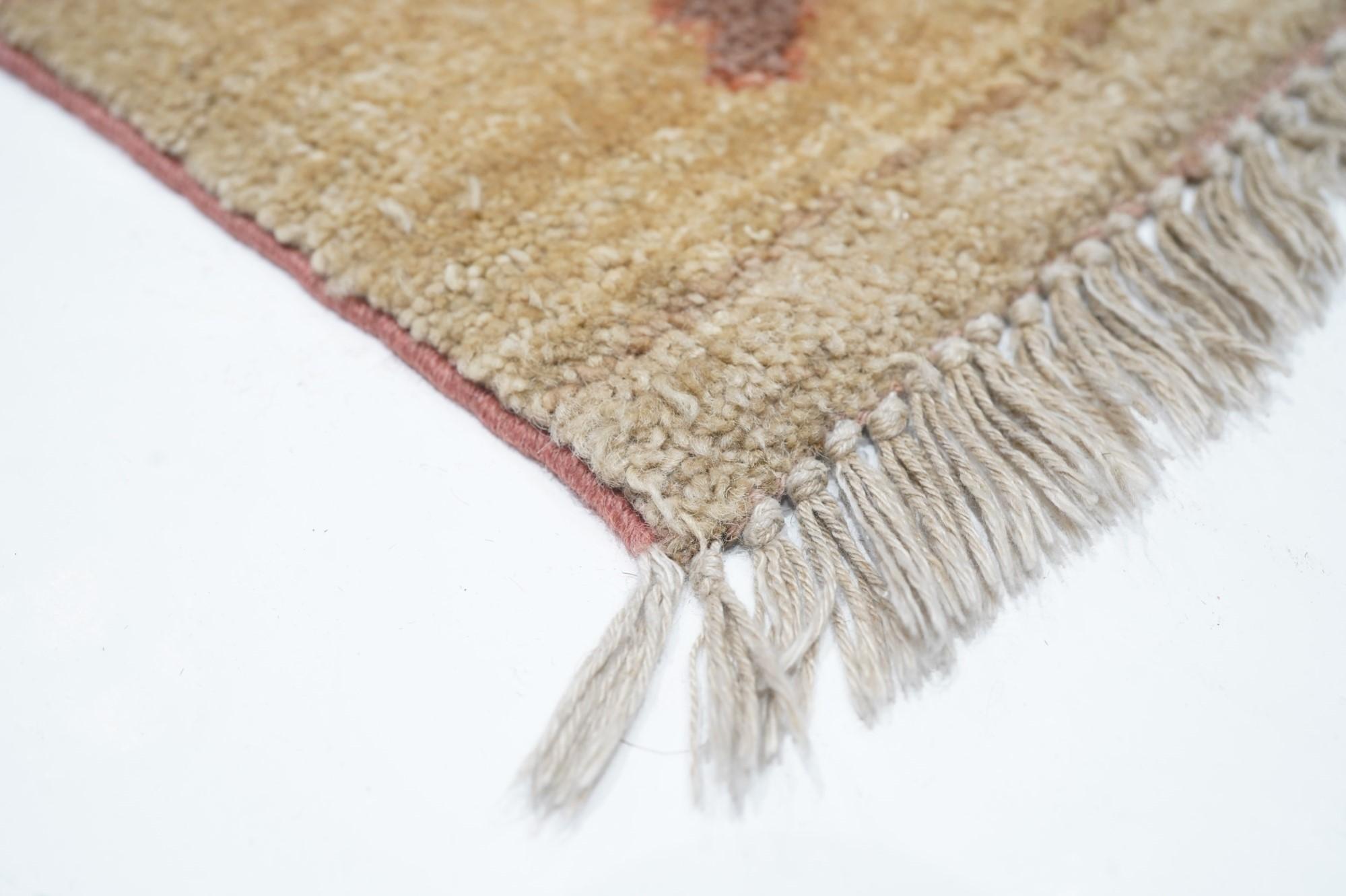 Persian Vintage Ivory Gabbeh Tribal Rug For Sale