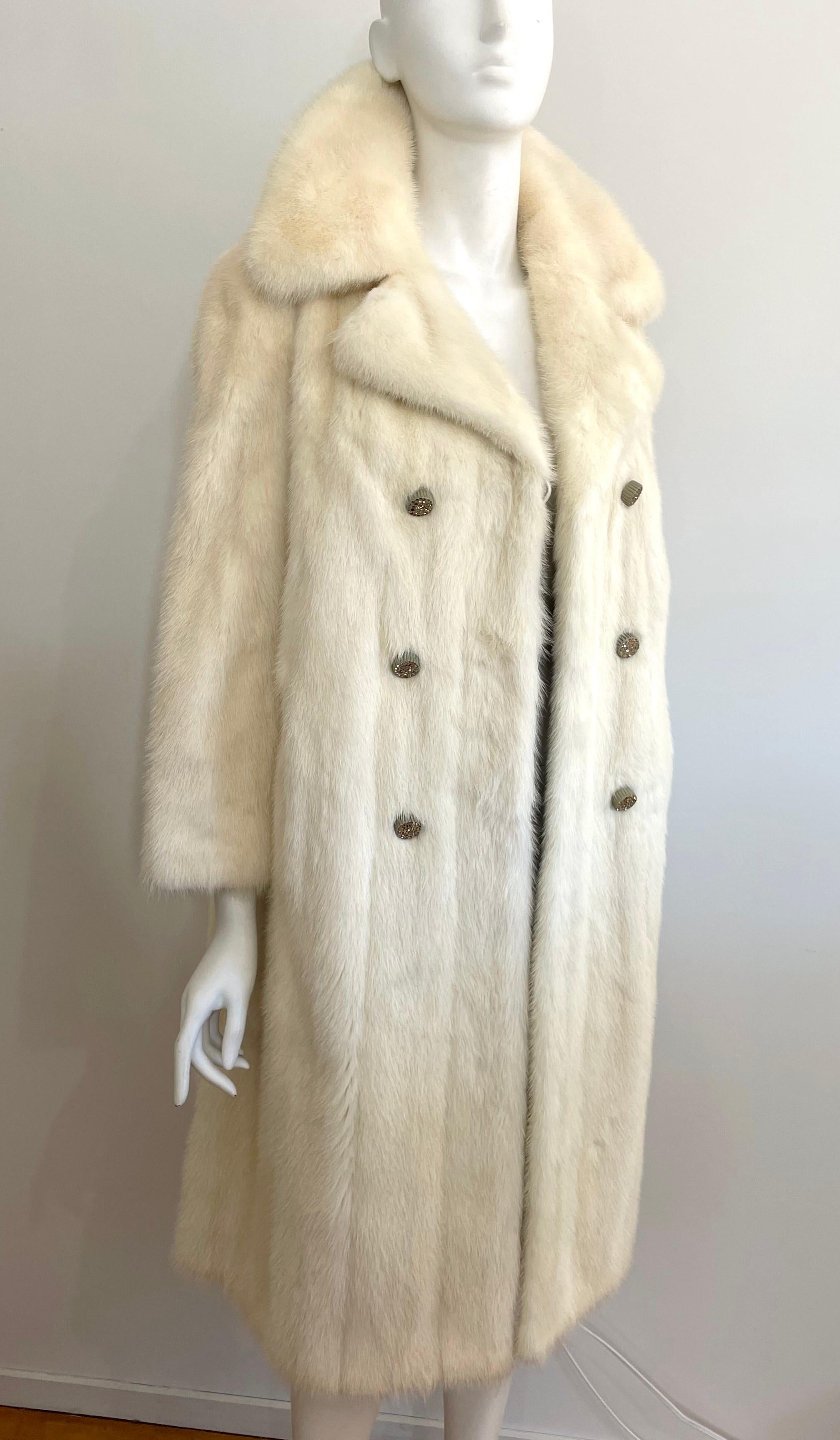 vintage white fur jacket