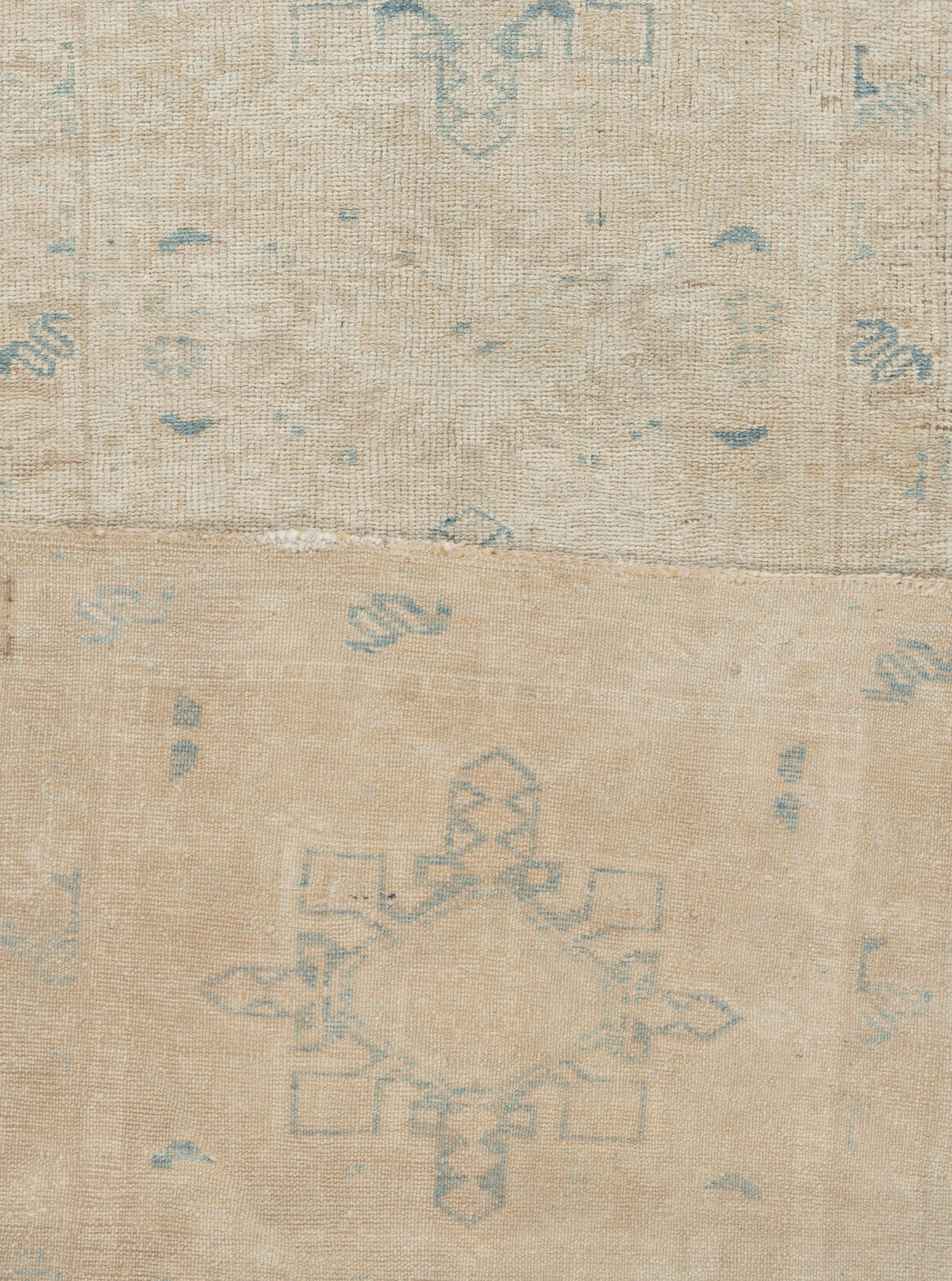 Wool Vintage Ivory Persian Heriz Runner 2'6 X 7'11 For Sale