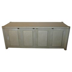 Enfilade en bambou fendu ivoire vintage