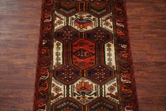 Vintage Ivory Tribal Rug, circa 1940