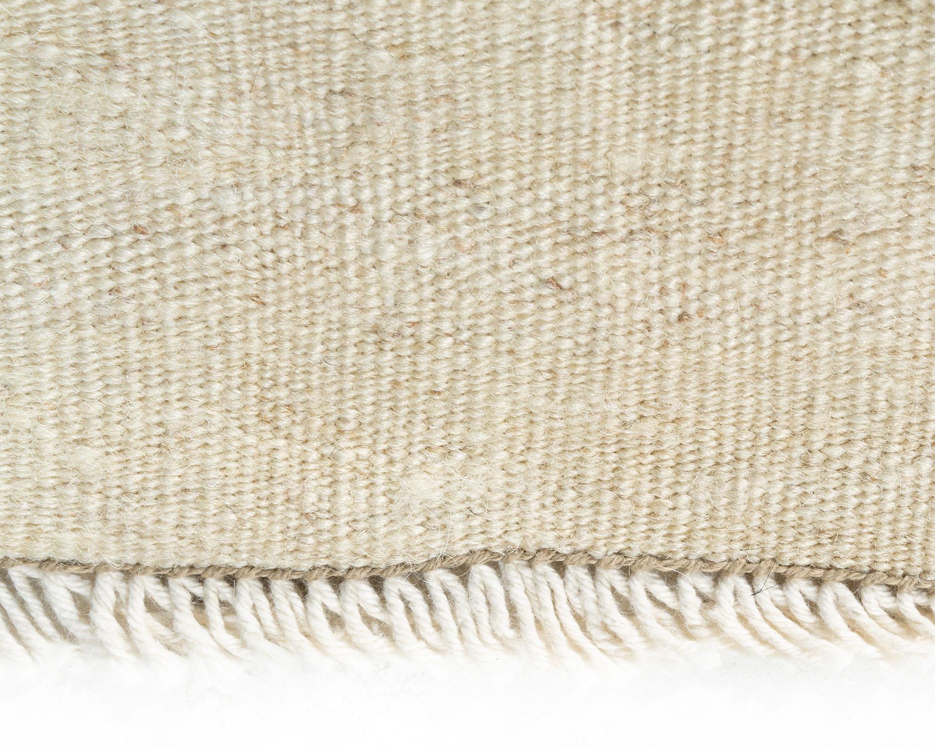 Vintage Ivory Turkish Kilim Runner Area Rugs 4'4 x 13'11 For Sale 2