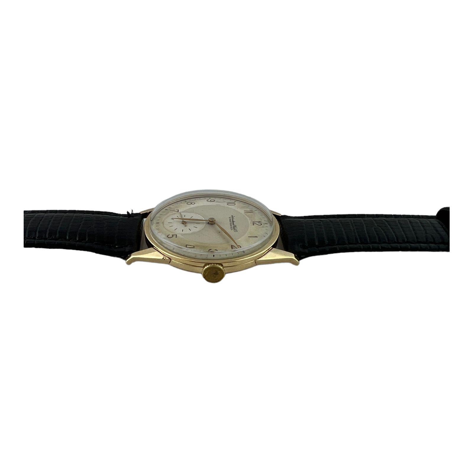 Vintage IWC 14k Yellow Gold Hand Winding Men's Watch 5