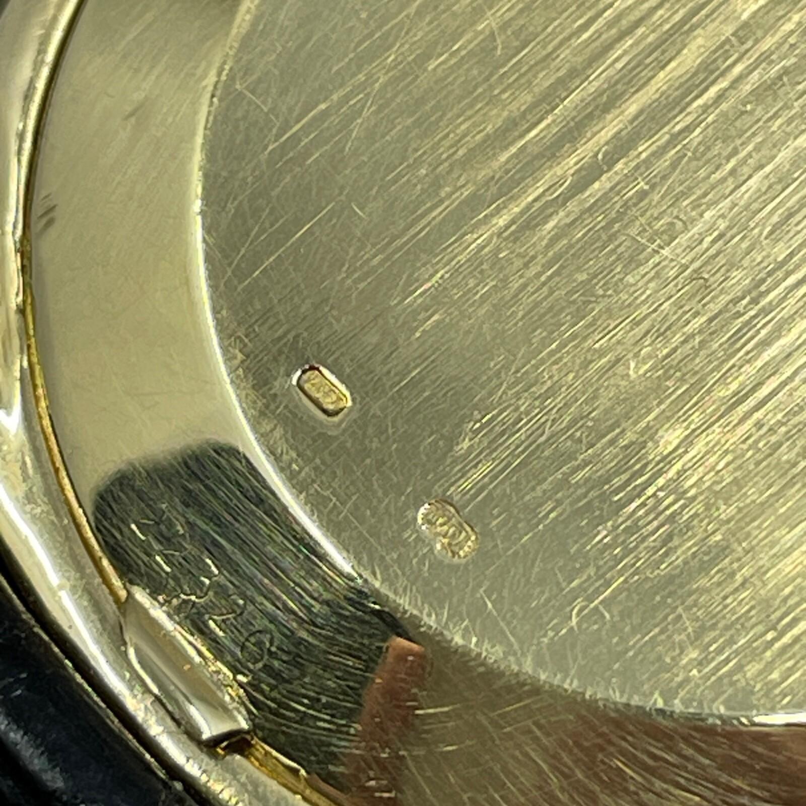 Taglio rotondo Orologio automatico d'epoca IWC con cassa a cuscino in oro 18k e diamanti 36mm - 3278 in vendita
