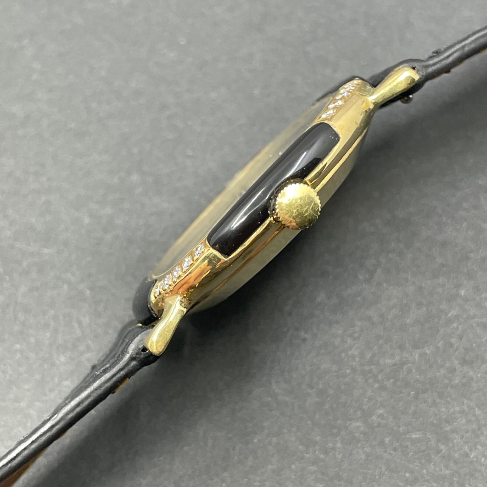 Orologio automatico d'epoca IWC con cassa a cuscino in oro 18k e diamanti 36mm - 3278 in vendita 1