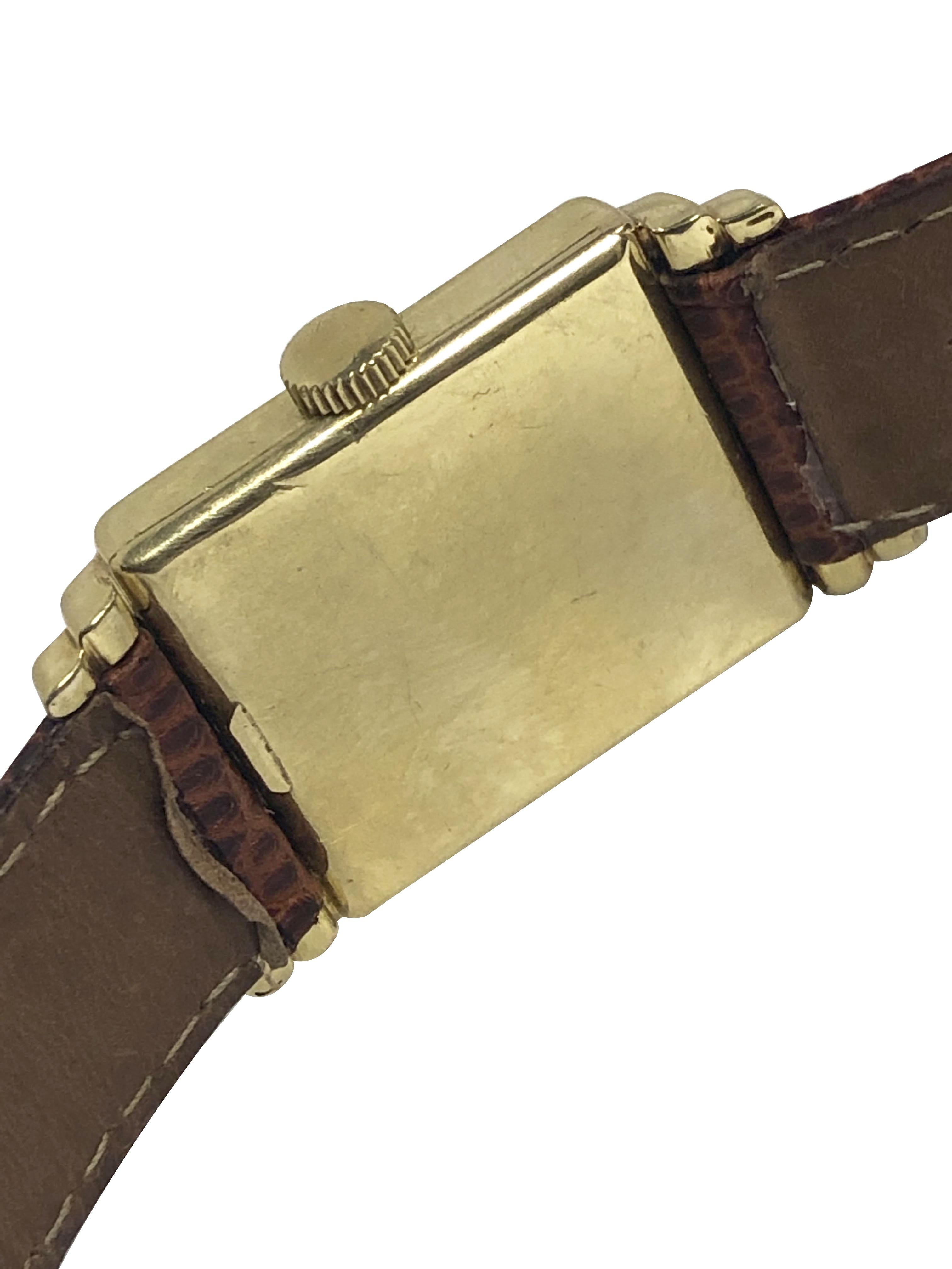 Vintage I.W.C. pour J.E. Montre-bracelet mécanique Greene & Greene Greene Unisexe en vente