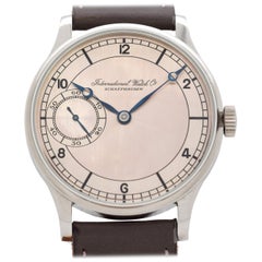 Antique IWC Pocket Watch Conversion to Wrist Watch, 1926