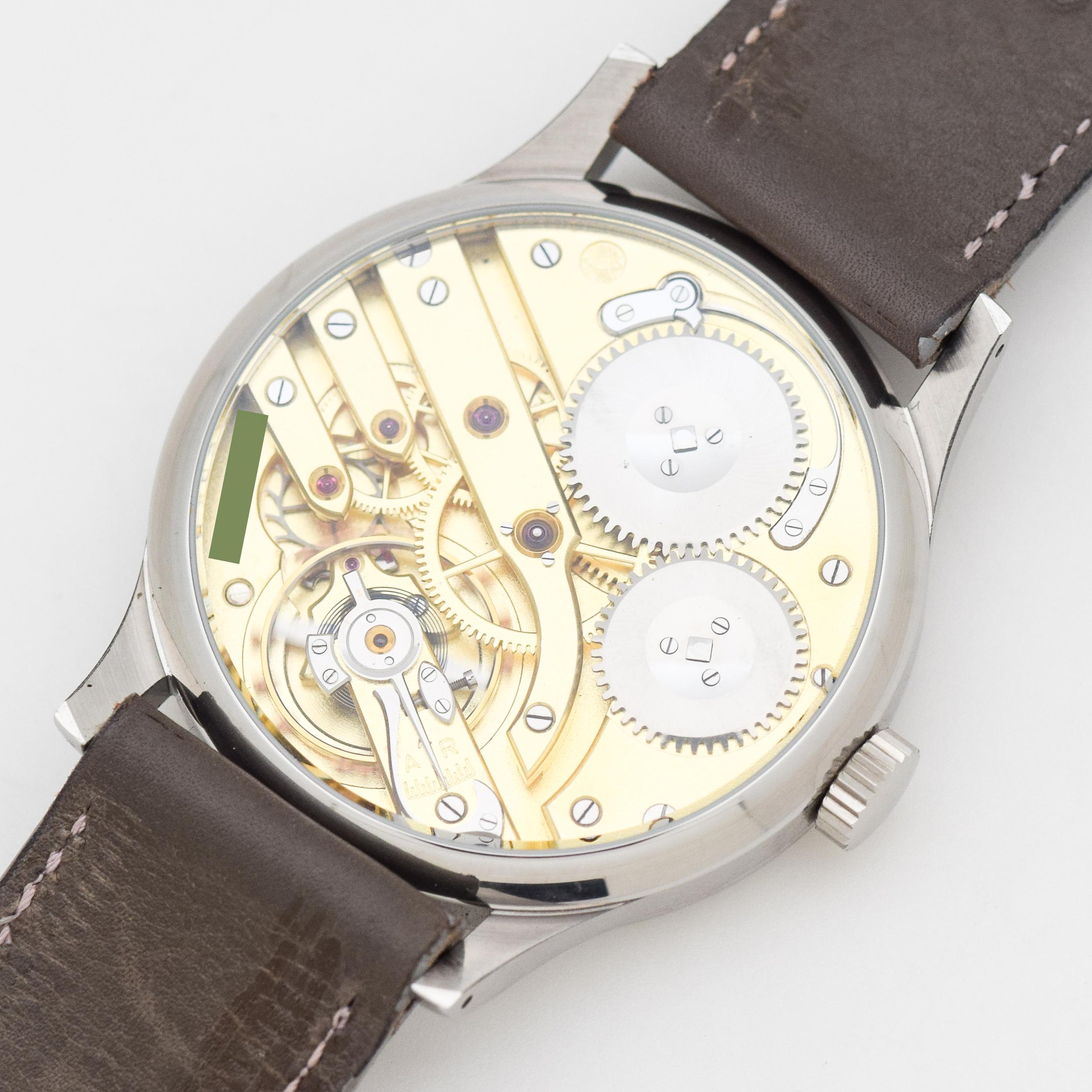 Men's Vintage IWC Pocket Watch Conversion to Wristwatch in Stainless Steel, 1926