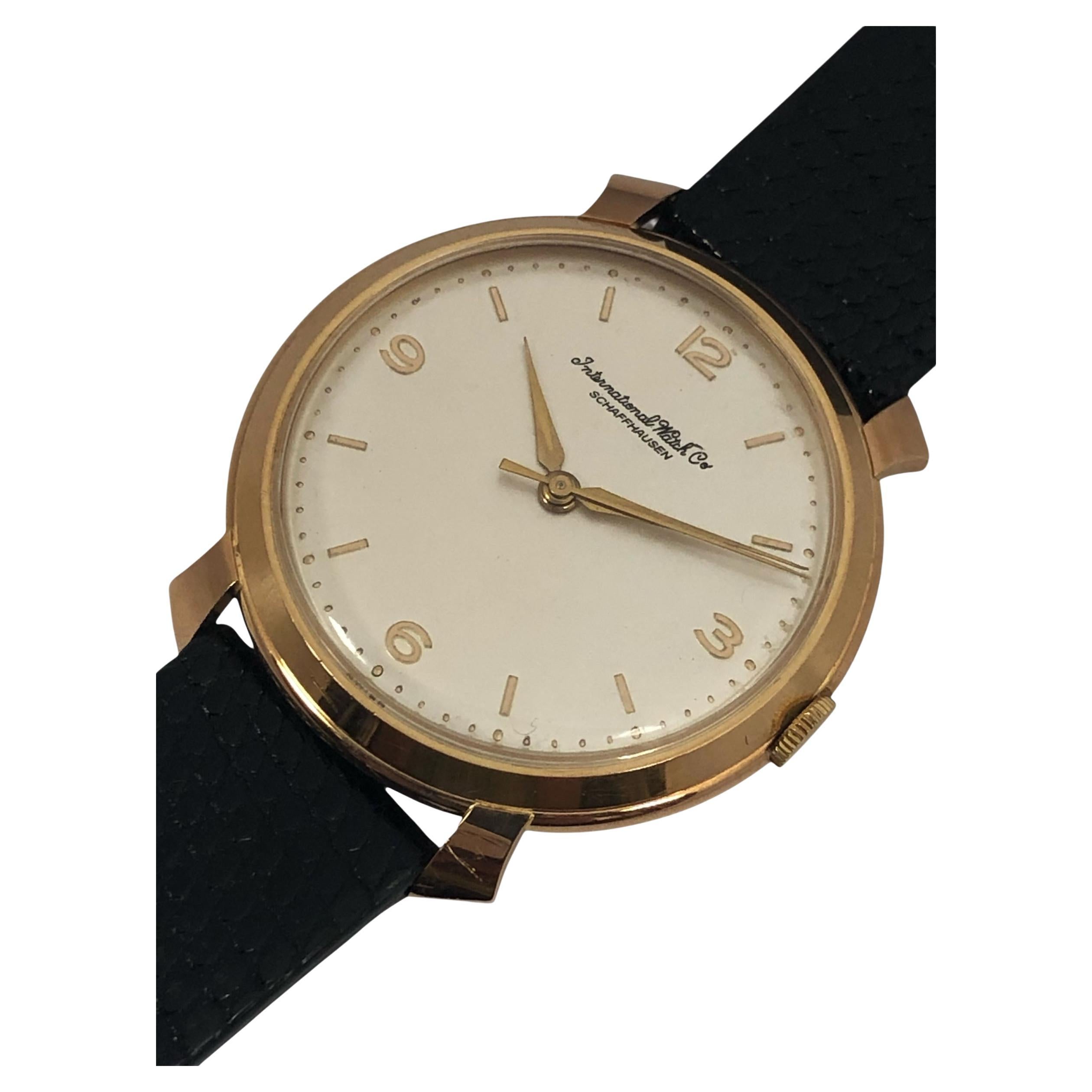 Orologio da polso vintage in oro rosa IWC Schaffhausen