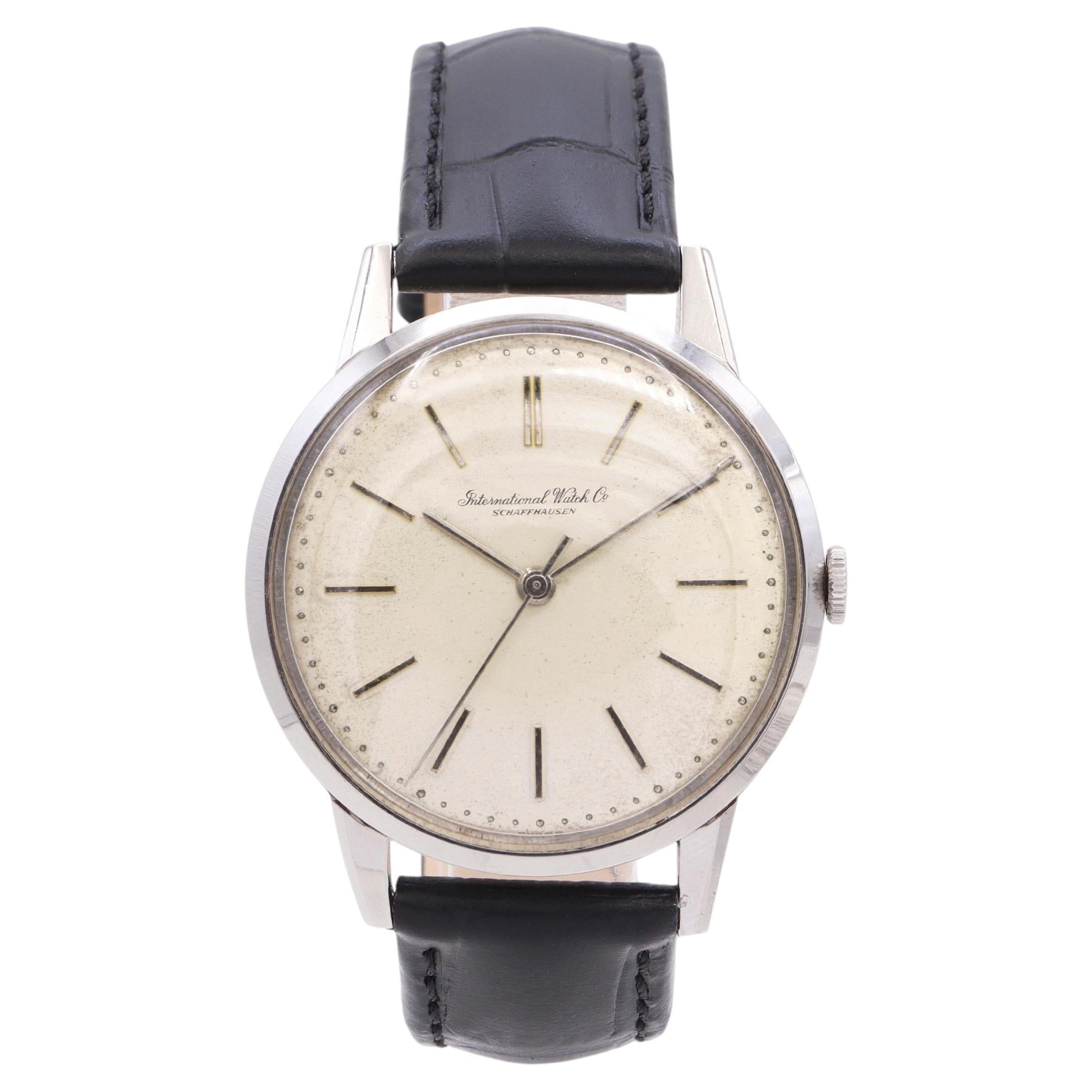 Vintage IWC Schaffhausen Stainless Steel Manual Wind Watch Ref 326
