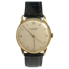 Retro IWC Schaffhausen Yellow Gold Mechanical Wrist Watch