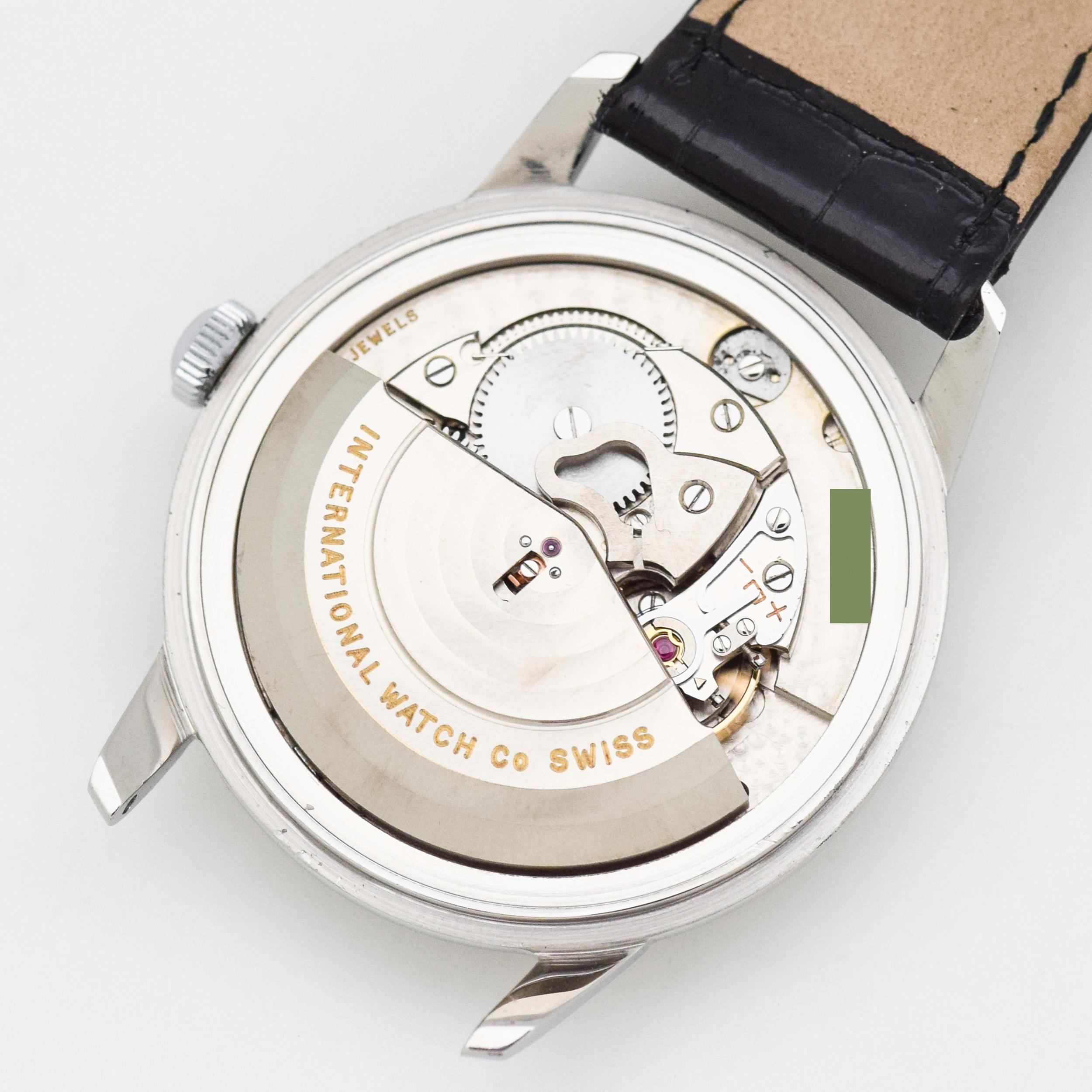 Vintage IWC Stainless Steel Watch, 1957 For Sale 4