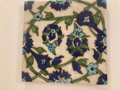 Vintage Iznik Topkapi Ceramic Tile Handcrafted in Turkey