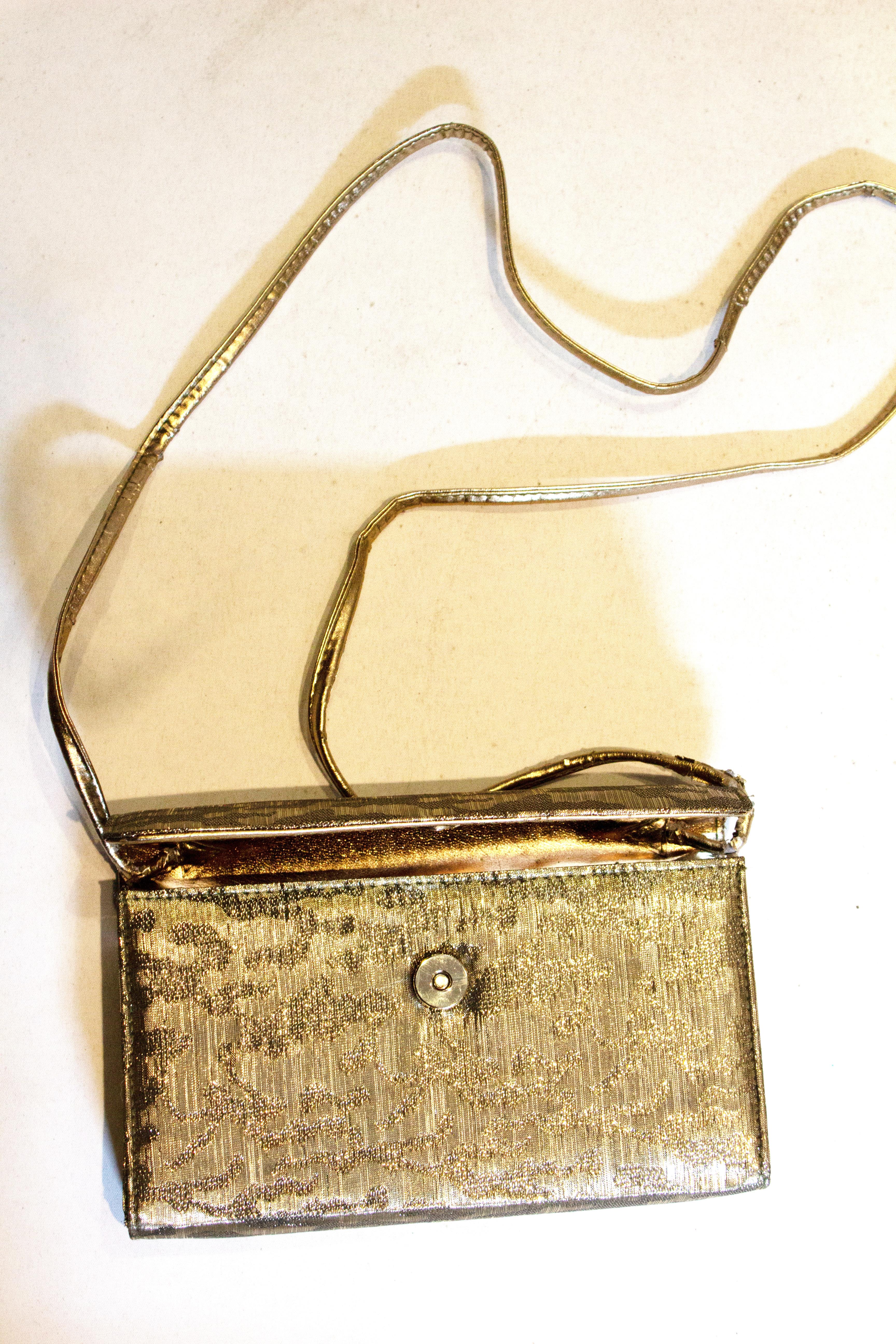 Vintage J Renee Bronze  / Gold Handtasche Damen im Angebot