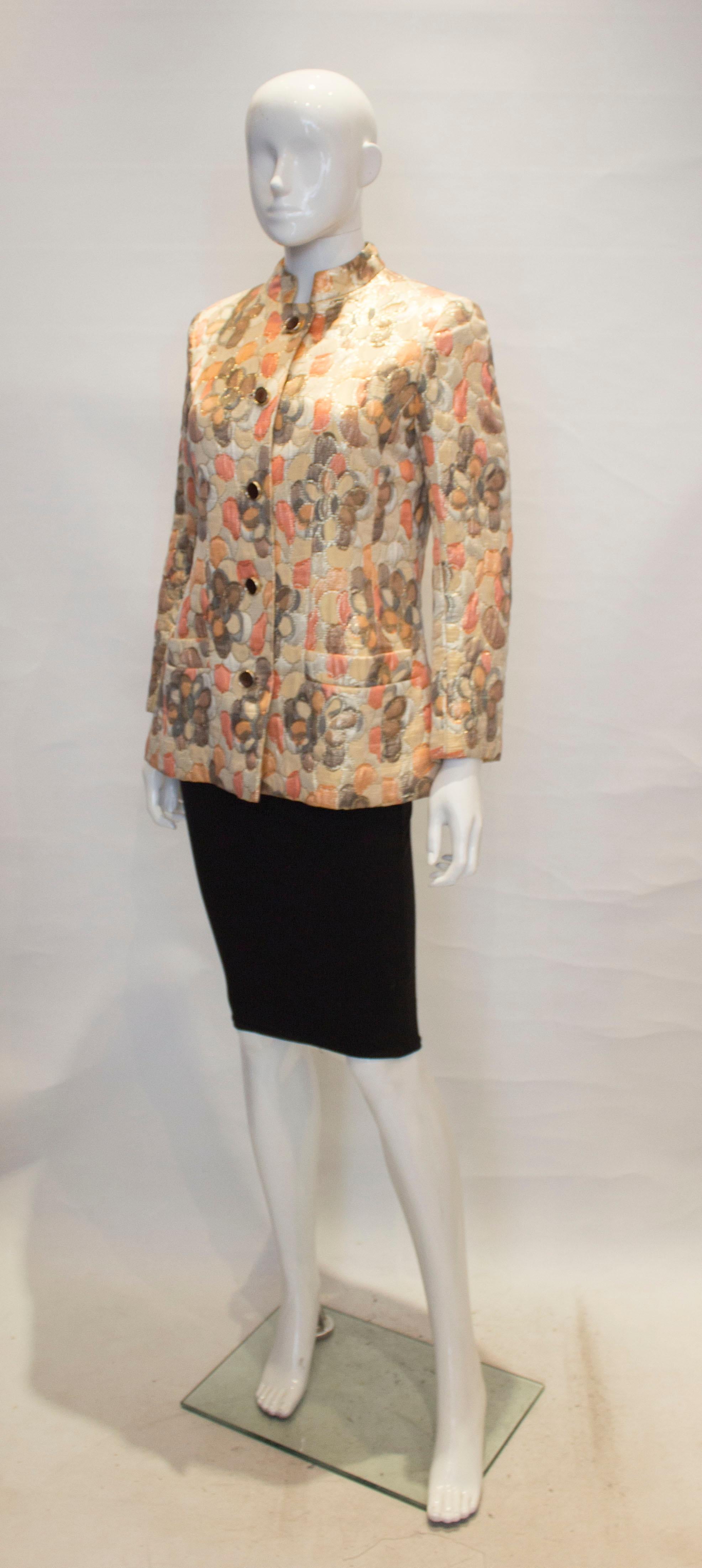 Brown Vintage J Tikitiner for Bergdorf Goodman Jacket For Sale