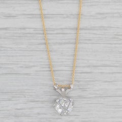 Vintage Jabel GIA 1.37ct Round Solitaire Diamond Pendant Necklace 18k Gold 17.7" (collier avec pendentif en diamant rond solitaire)