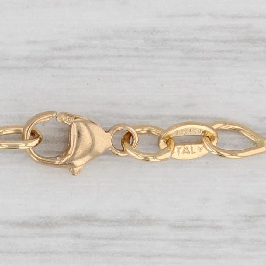 Collar Colgante Vintage Jabel GIA 1.37ct Diamante Solitario Redondo Oro 18k 17.7