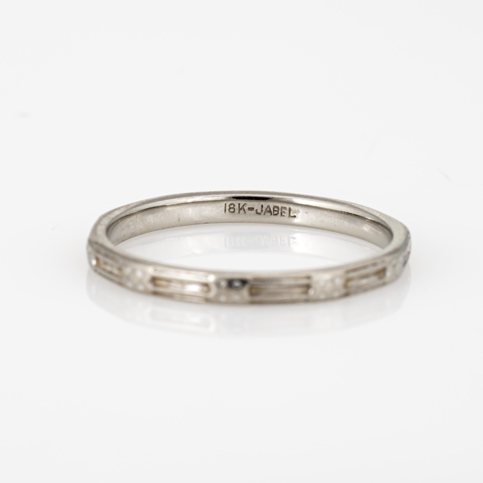 Jabel-Hochzeitsring Gr. 6 aus 18k Weißgold mit feinem Schmuck 1