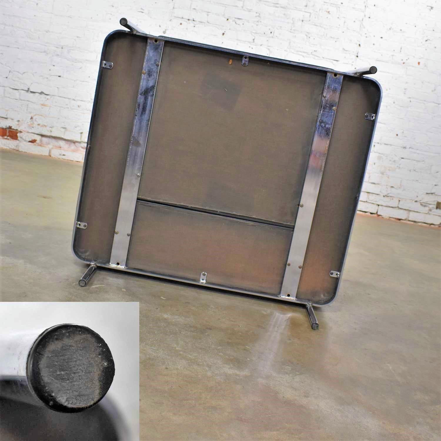 Jack Cartwright 20/123 Clubsessel aus schwarzem Kunstleder nach Corbusier LC2 8