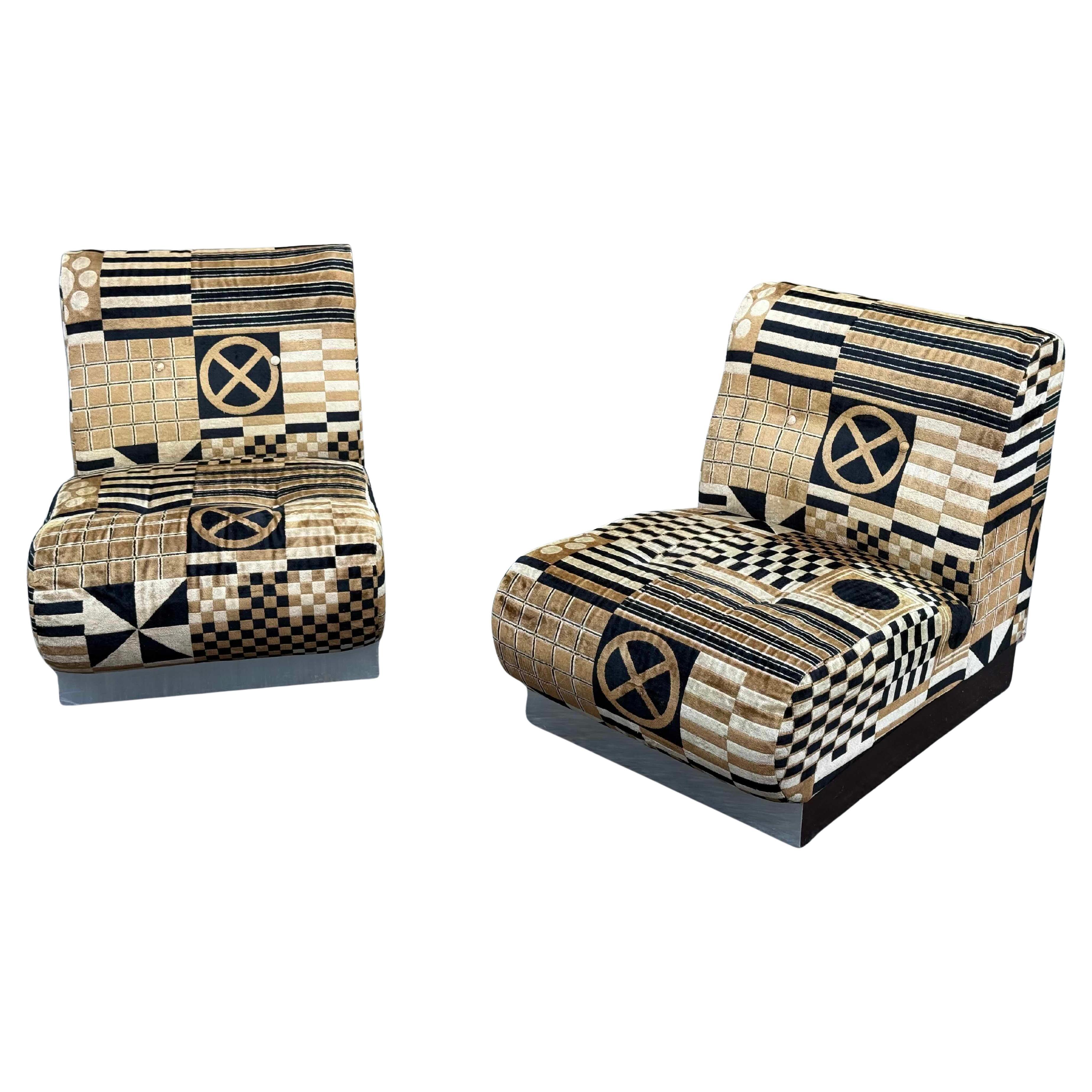 Mid-20th Century Vintage Jack Lenor Larsen Lounge Chairs - Circa 1960s