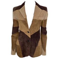 Vintage Jacket Dolce & Gabbana Velvet and Leather 