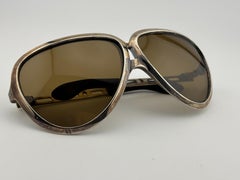Vintage Jacky Ickx Chromed Frame F1 Classic Racer 1970's Sunglasses