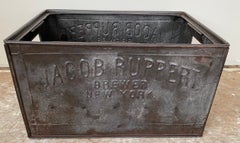Vintage Jacob Rupert Metal Bottle Carrier