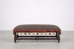 Vintage Jacobean  Low Bench