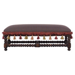 Vintage Jacobean  Low Bench