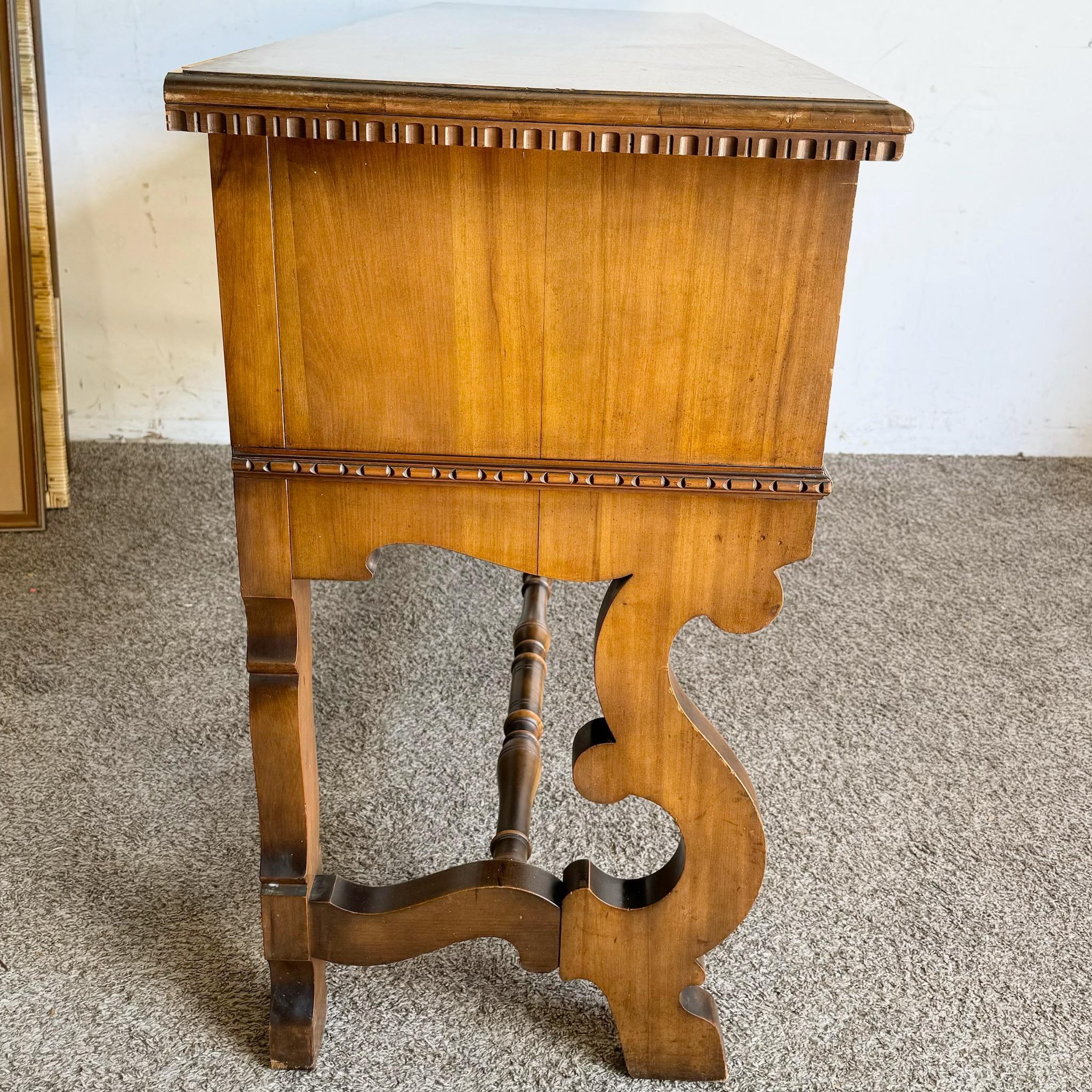 Server/Sideboard in radica e noce in stile Jacobean d'epoca in vendita 2
