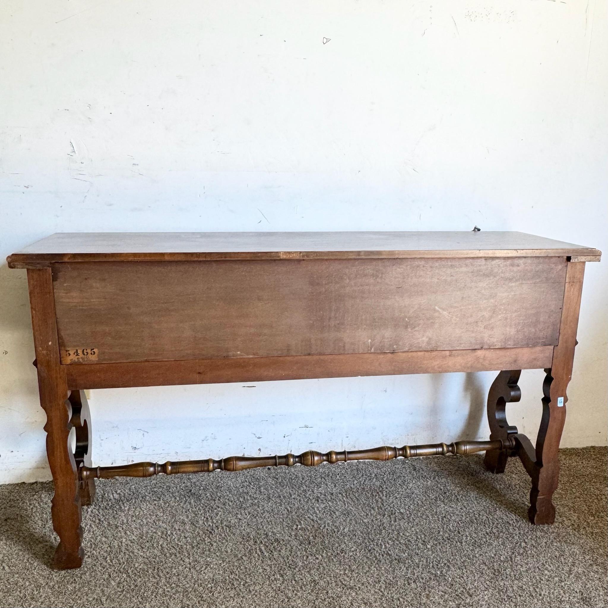 Server/Sideboard in radica e noce in stile Jacobean d'epoca in vendita 3