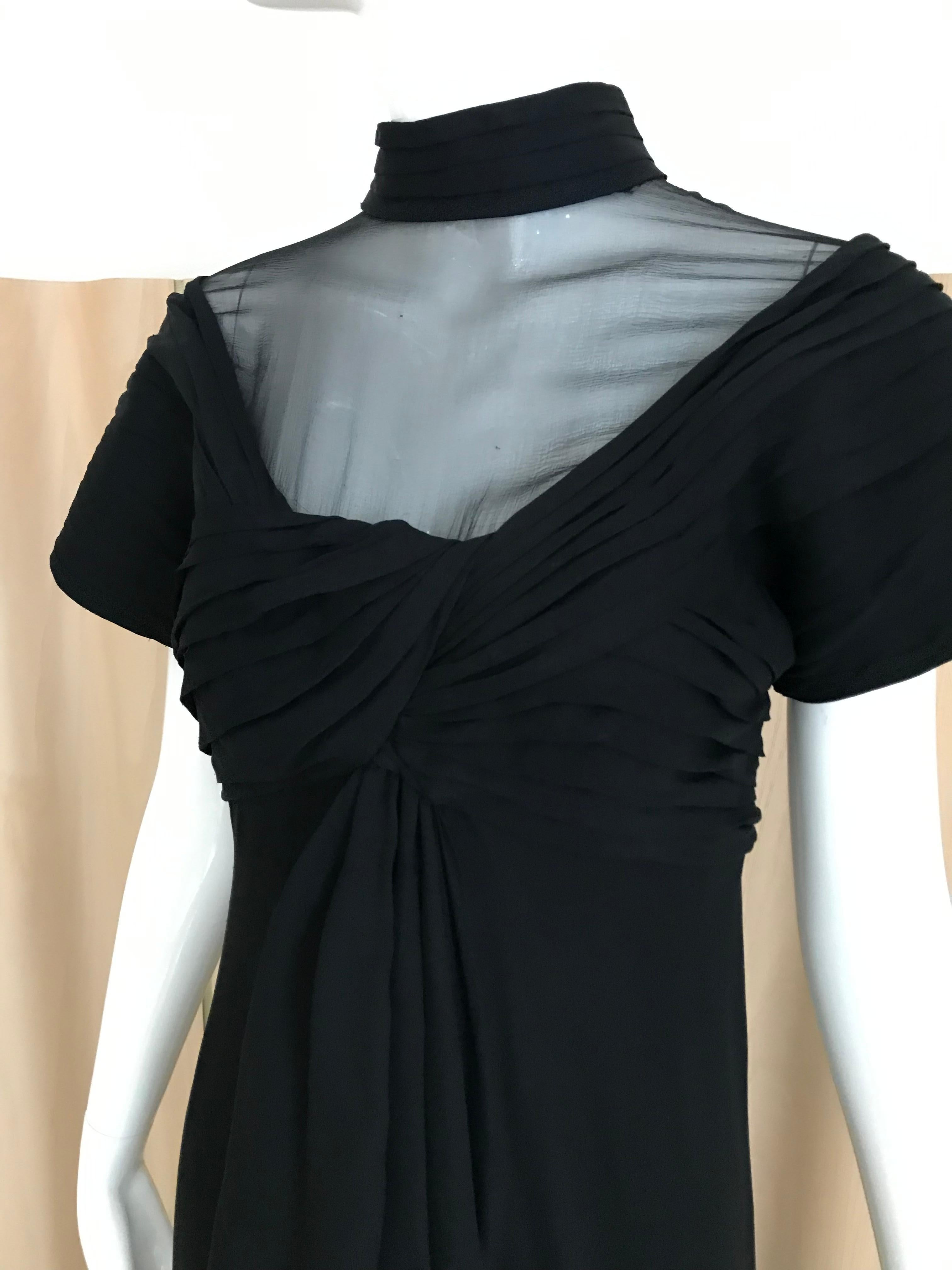 Vintage Jacqueline De Ribes Black Silk Gown For Sale at 1stDibs ...