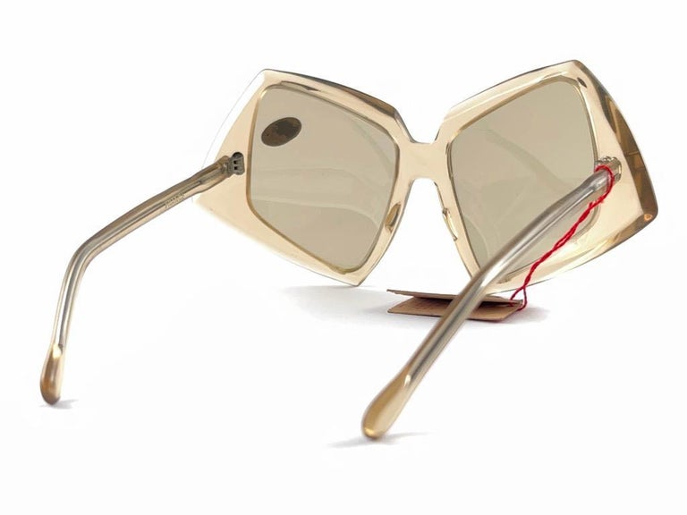 Vintage Jacques Fath Translucent 1970's Sunglasses Made In France. For Sale 3