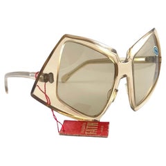 Vintage Jacques Fath Translucent 1970's Sunglasses Made In France.