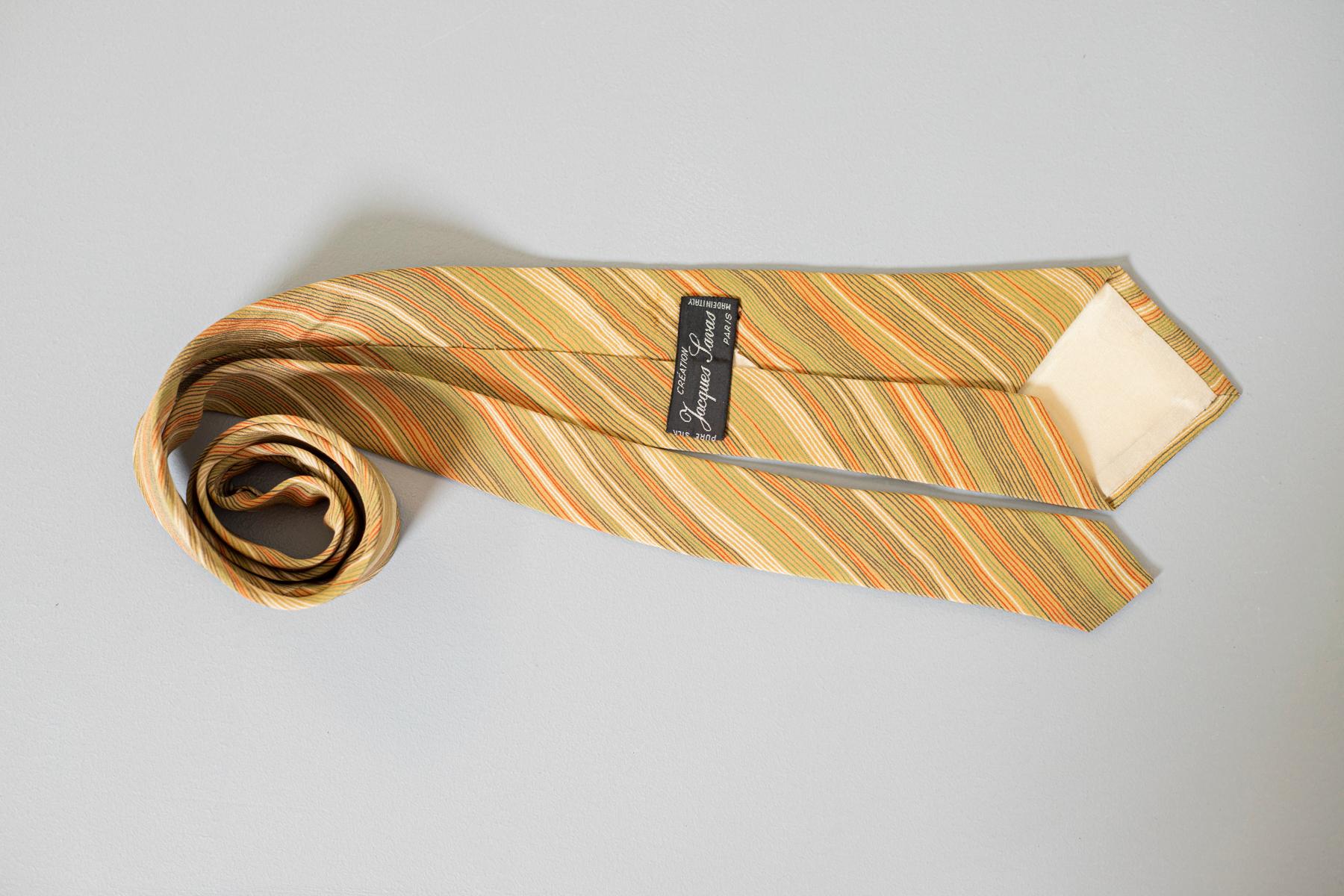 yellow silk tie