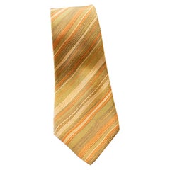 Vintage Jacques Lavas 100% silk yellow tie 