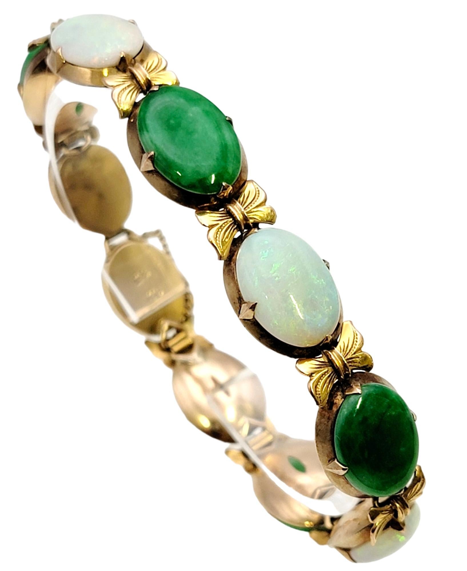 vintage jade and gold bracelet