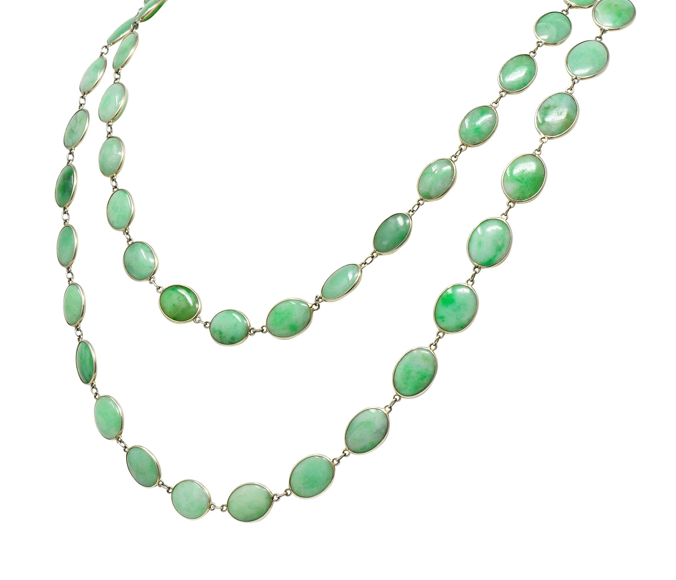 vintage jade necklace