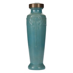 Vintage Jade Glass Perfume Bottle