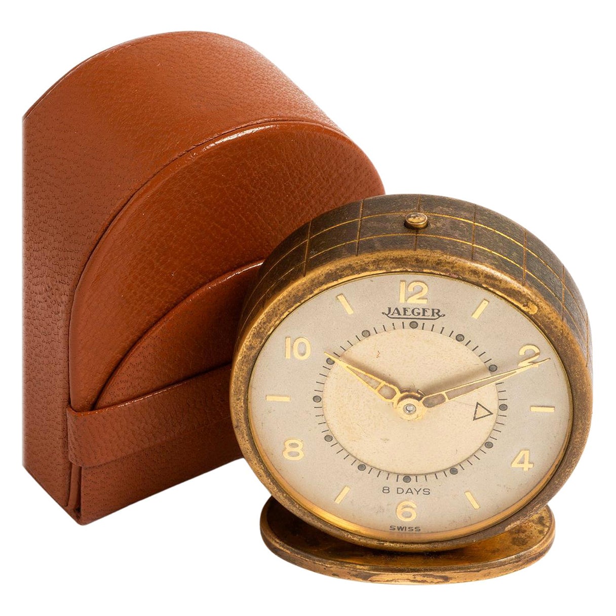 Vintage-Vintage-Jaeger 8-Tage-Weckeruhr, vollständig gewartet, ca. 1950er Jahre