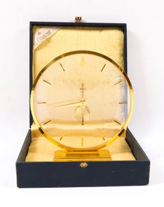 Vintage Jaeger le Coultre Mantel Clock Original Box 20th Century