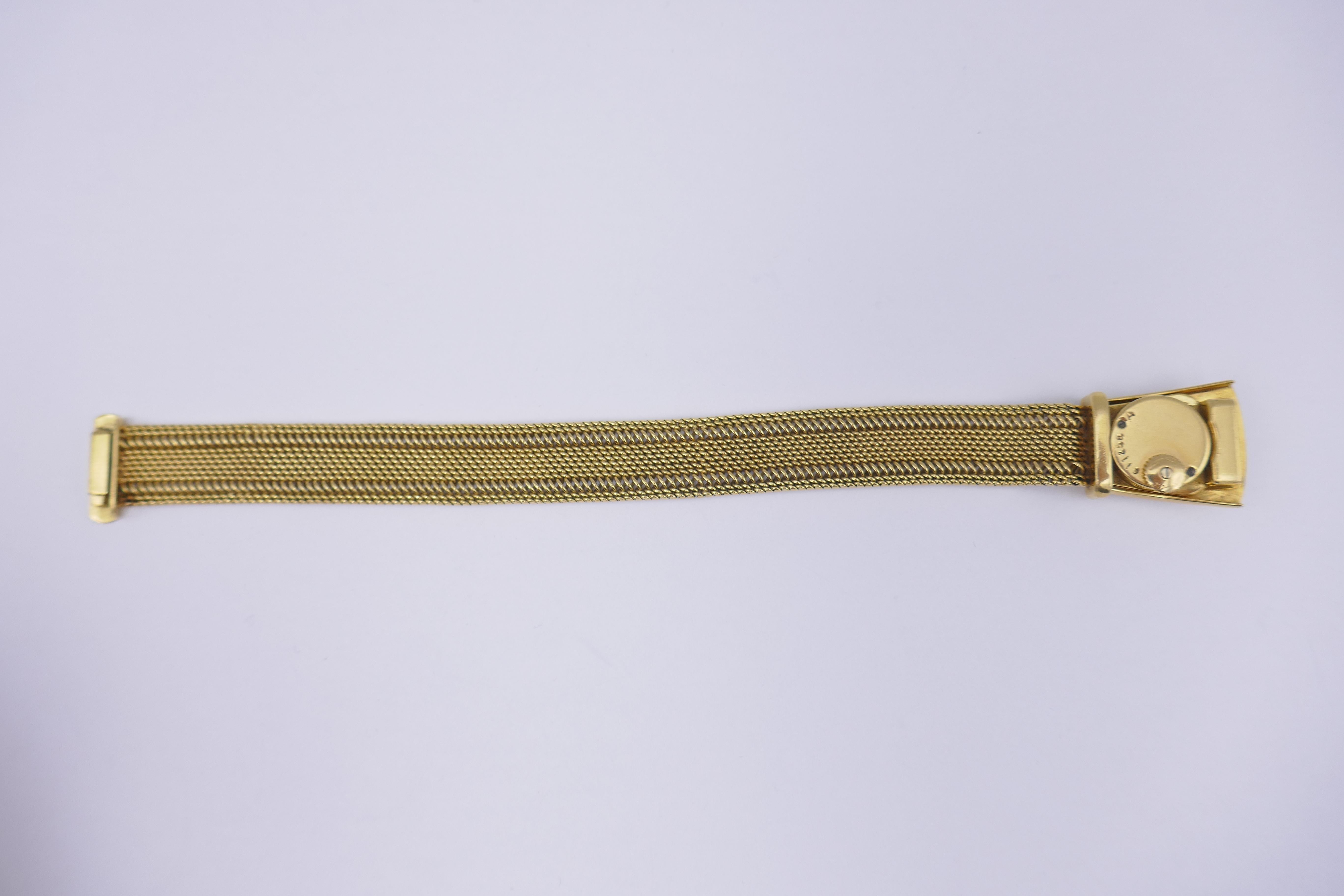 Vintage Jaeger-LeCoultre Türler Gold Mesh Wristwatch Bracelet 1