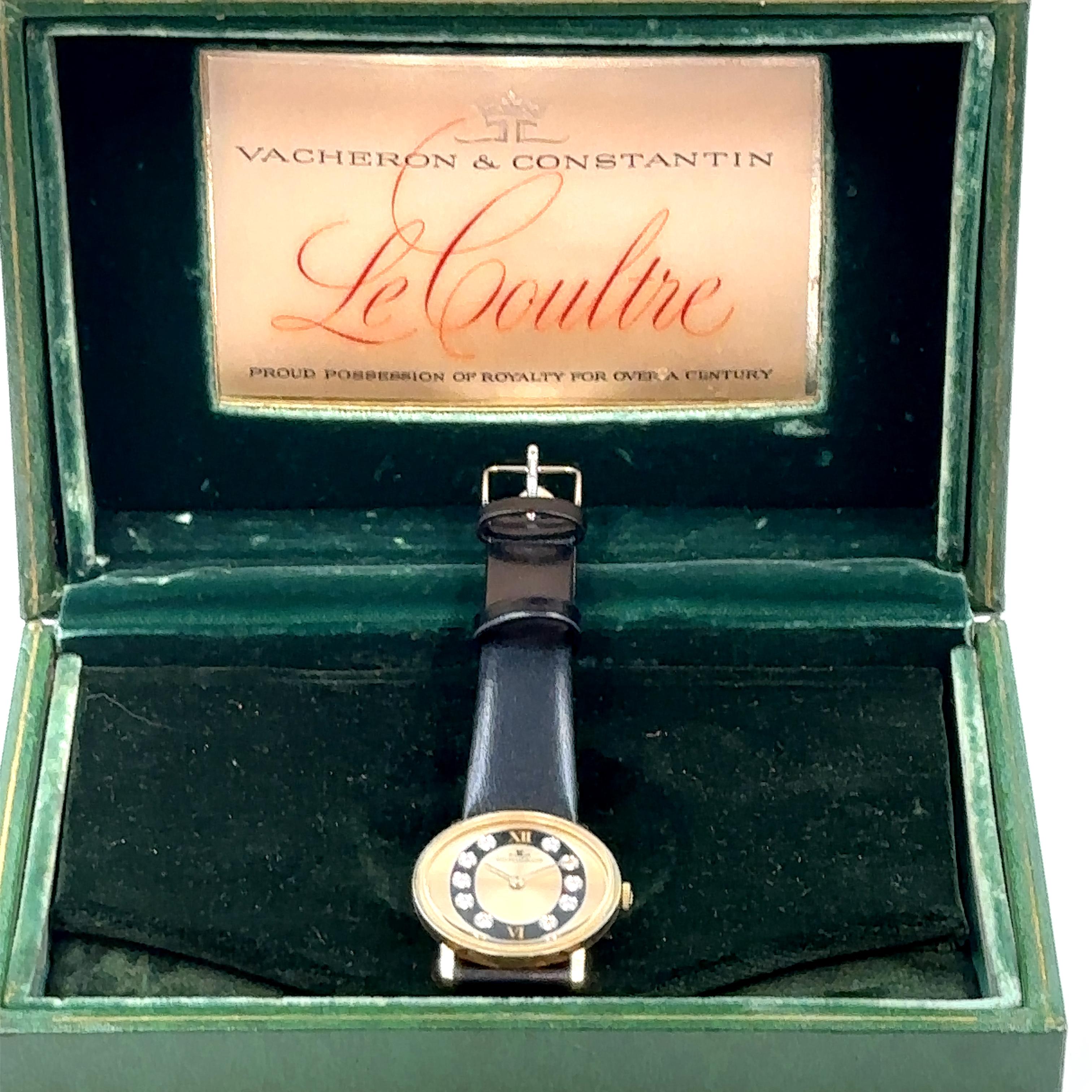 Vintage Jaeger-LeCoultre 17j Dia Dial 14k Solid Gold Ladies Watch For Sale 1