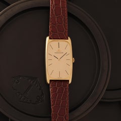 Vintage Jaeger LeCoultre 18 Karat Tank Model 9107.21 Rare Manual Wind Watch