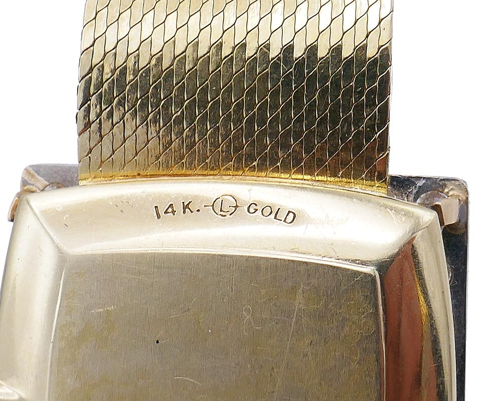 Jaeger-LeCoultre: 14 Karat Gold Damenarmbanduhr Armband mit Diamanten 6