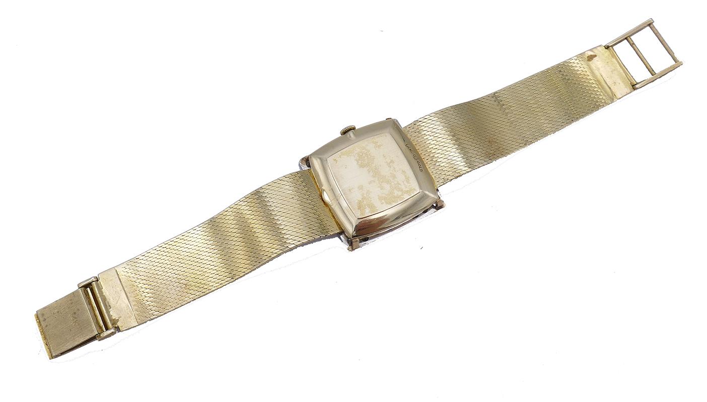 Jaeger-LeCoultre: 14 Karat Gold Damenarmbanduhr Armband mit Diamanten 2